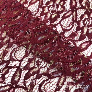 Red Wine Lace Knietting Fabrc